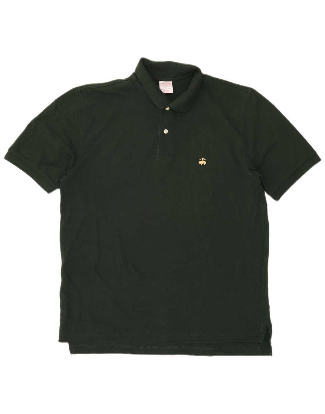 Brooks Brothers Polo Homme Vert Moyen Coton
