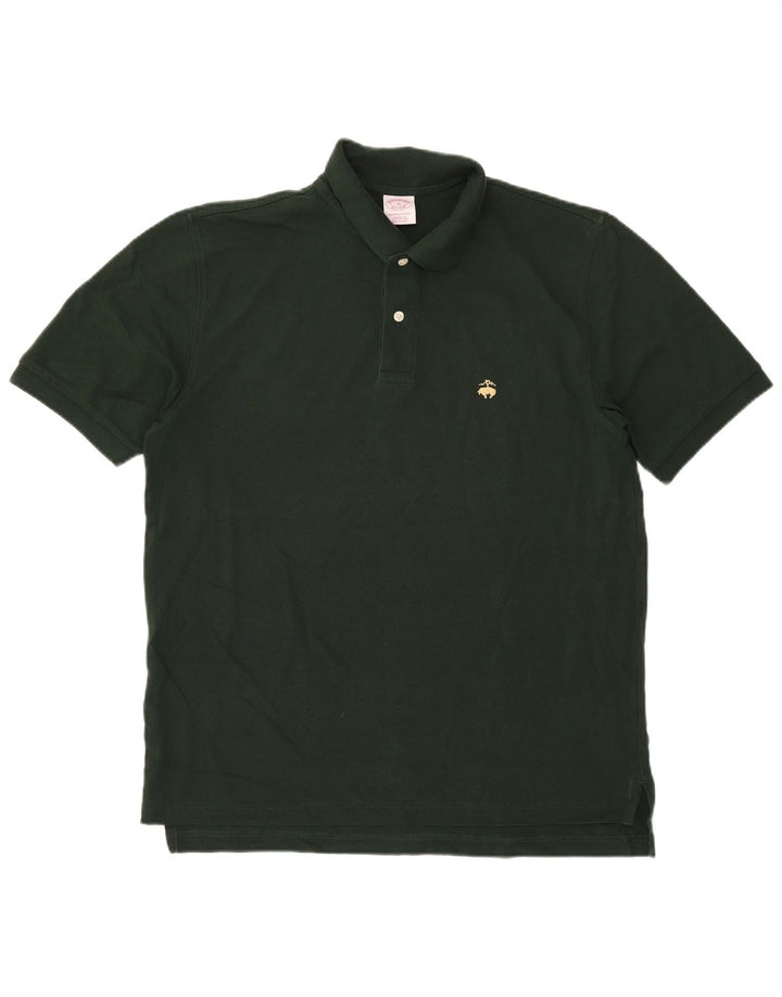 Brooks Brothers Polo Homme Vert Moyen Coton