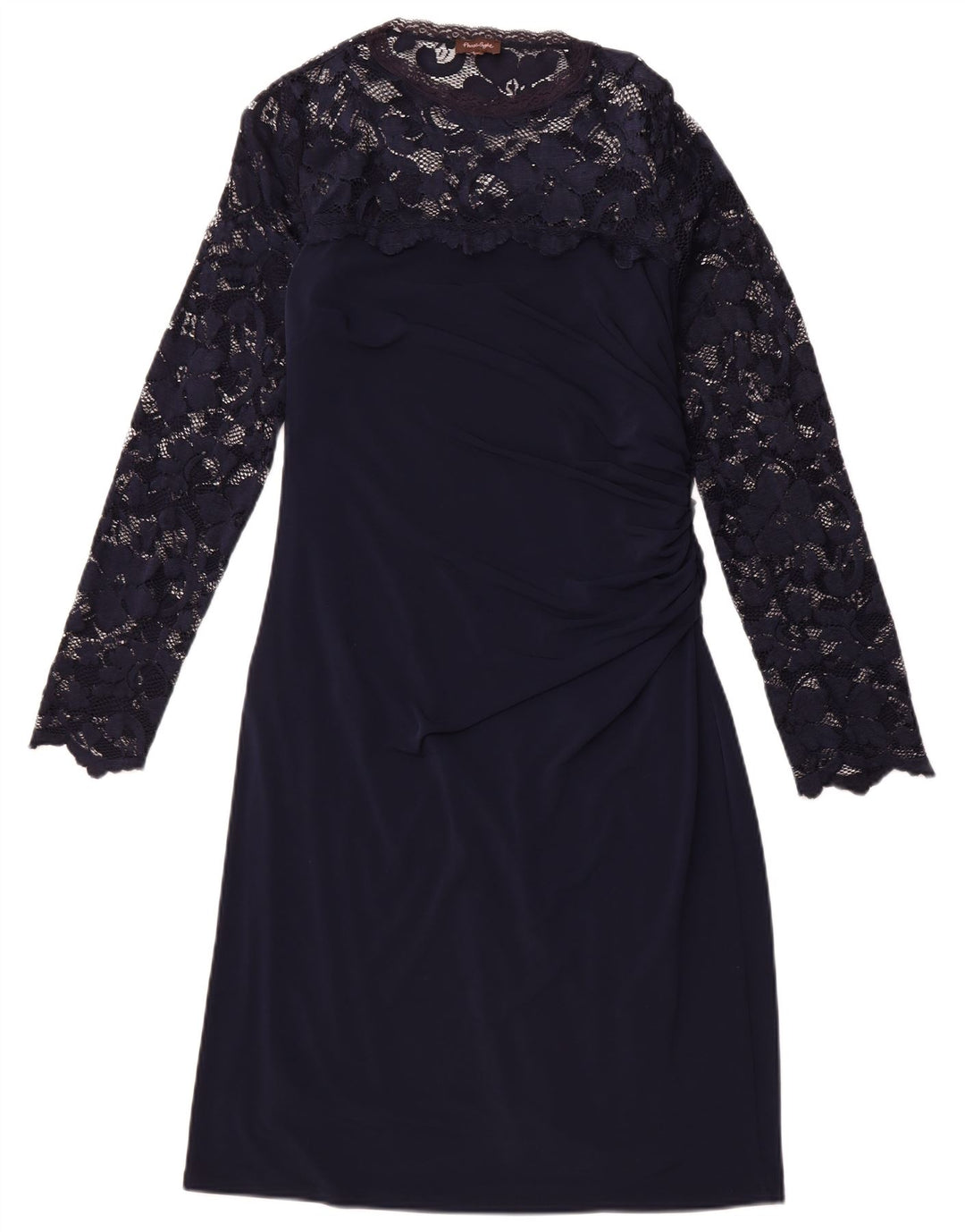 PHASE EIGHT Robe longue à manches longues pour femme UK 12 Bleu marine moyen floral