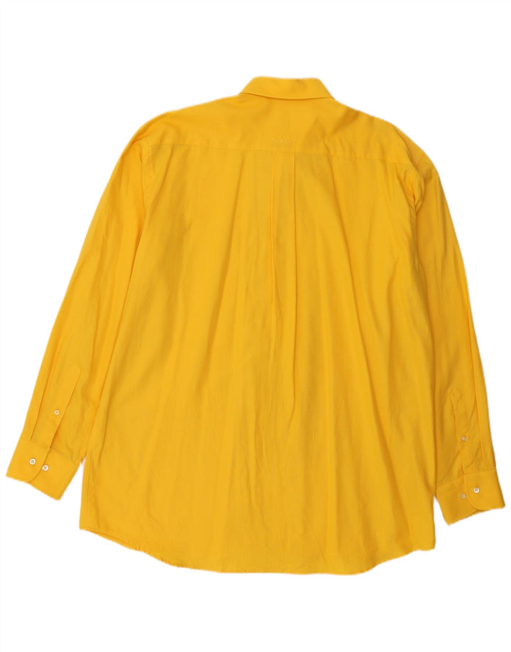 Jacque Britt Chemise Homme Taille 44 XL Coton Jaune