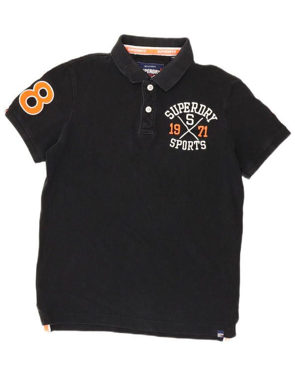 Superdry Polo Graphic Rugby Homme Grand Noir Coton