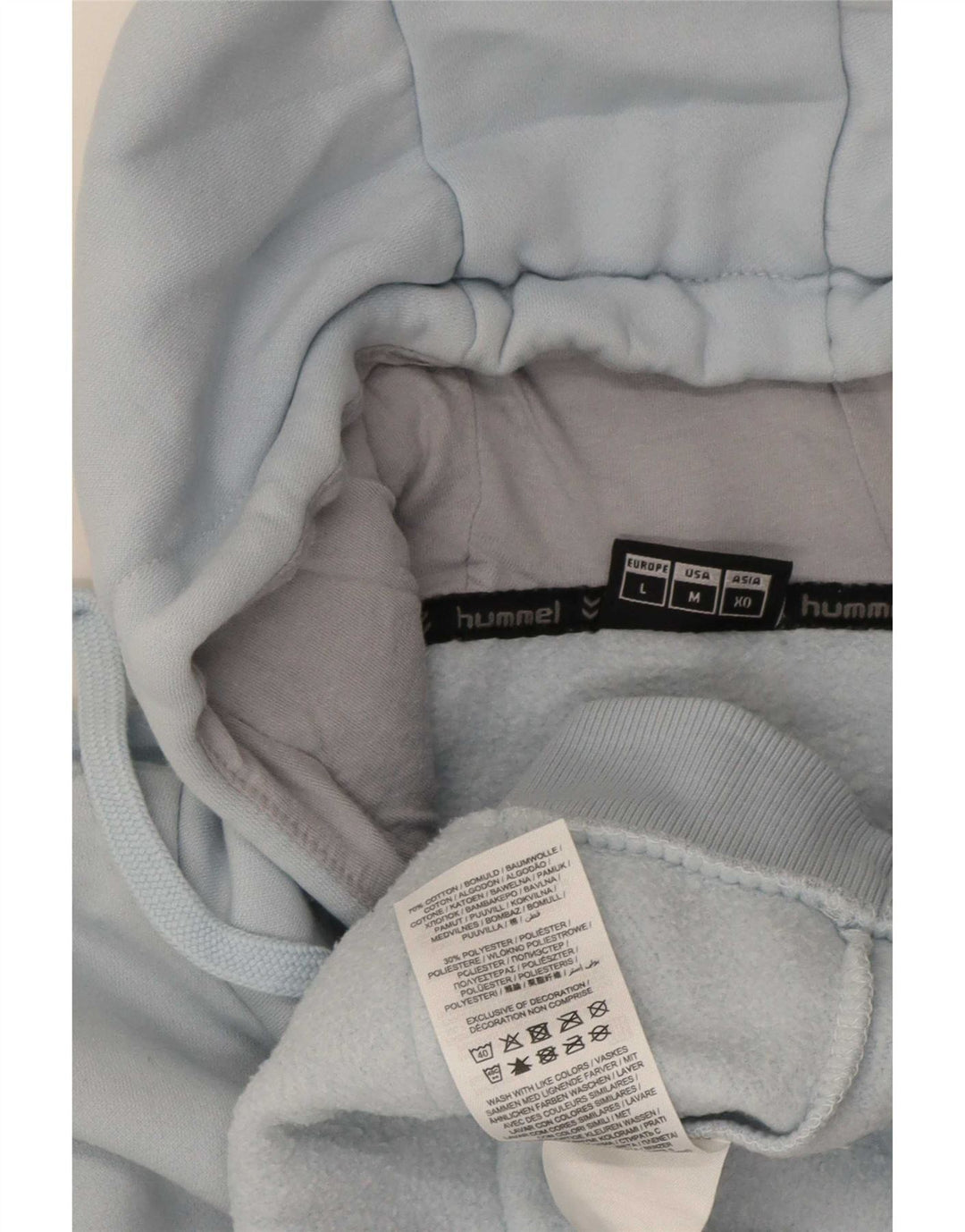 Hummel Pull à Capuche Graphique Homme Bleu Moyen Coton