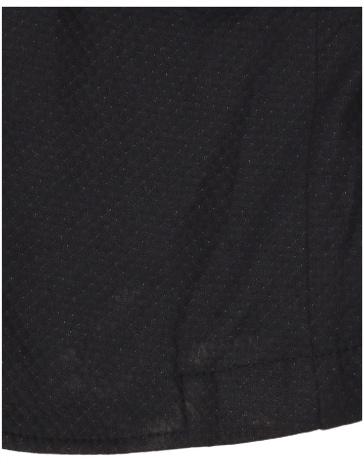 Zara Veste Blazer 2 Boutons Homme EU 46 Petit Polyester Géométrique Bleu Marine