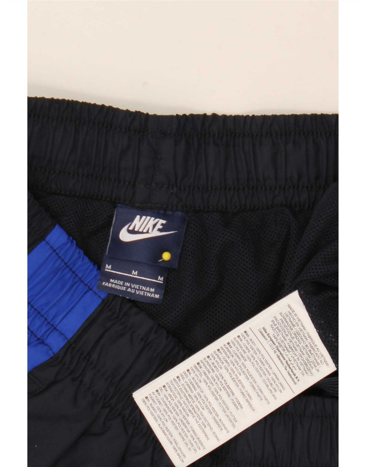 Pantalon de survêtement Nike pour homme en polyester color block bleu marine moyen
