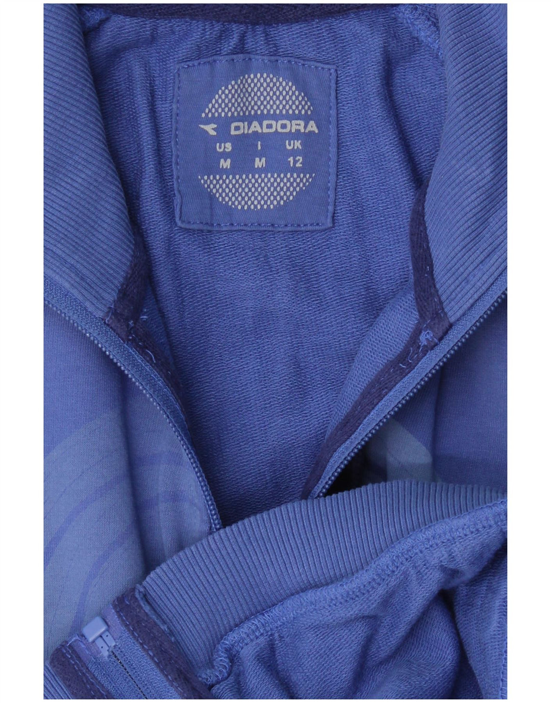 DIADORA Veste de survêtement graphique pour femme UK 12 Bleu moyen