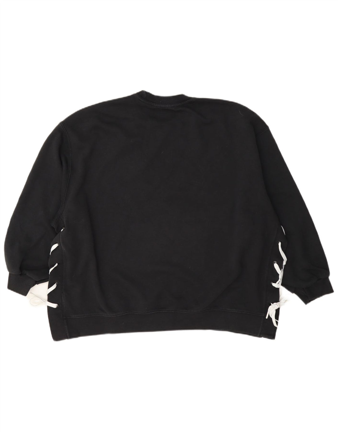 Adidas Sweat-shirt surdimensionné pour femme UK 14 Grand coton noir