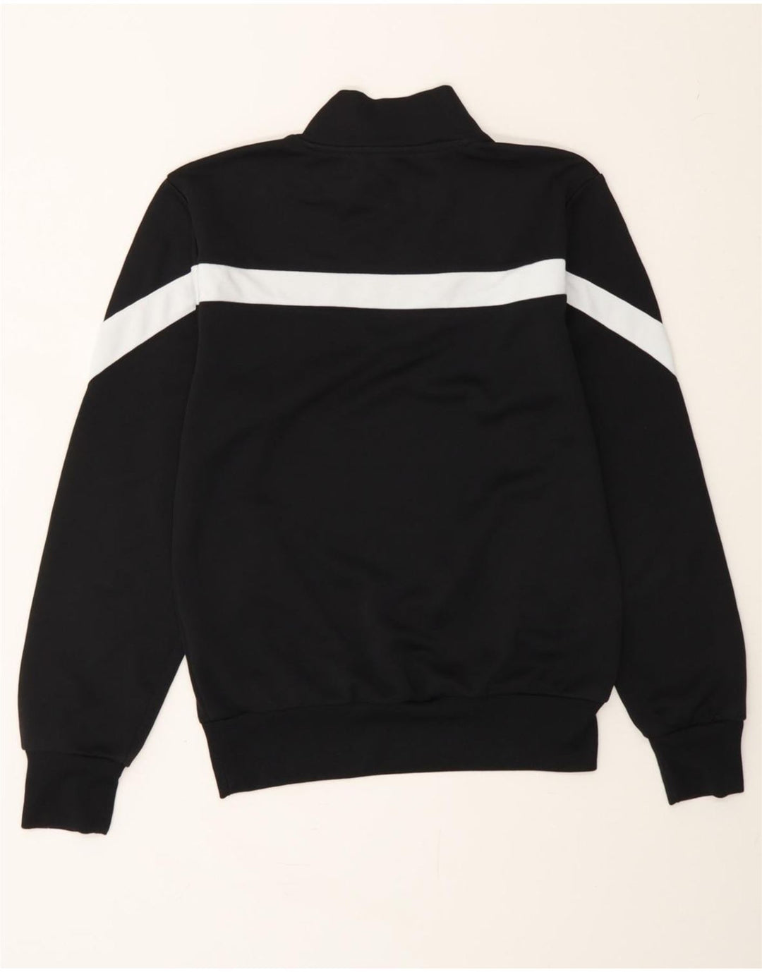 LEGEA Mens Graphic Sweatshirt Jumper Small Black Colourblock Polyester Vintage Legea and Second-Hand Legea from Messina Hembry 
