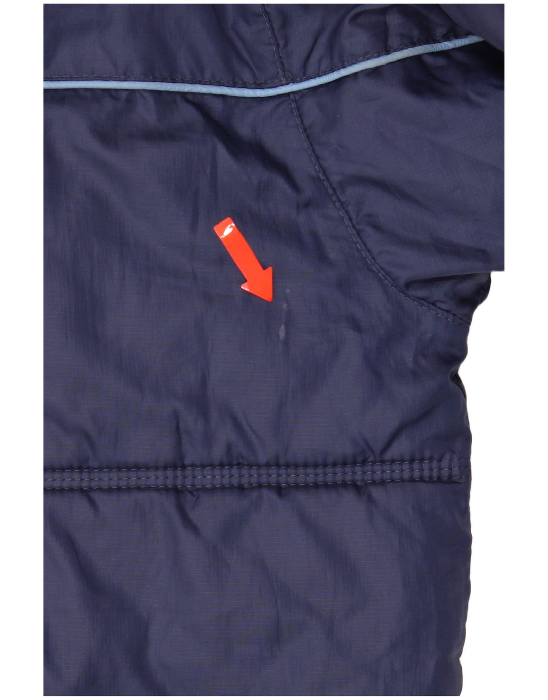 Nike Veste matelassée à capuche graphique pour garçon 12-13 ans Bleu marine Taille L