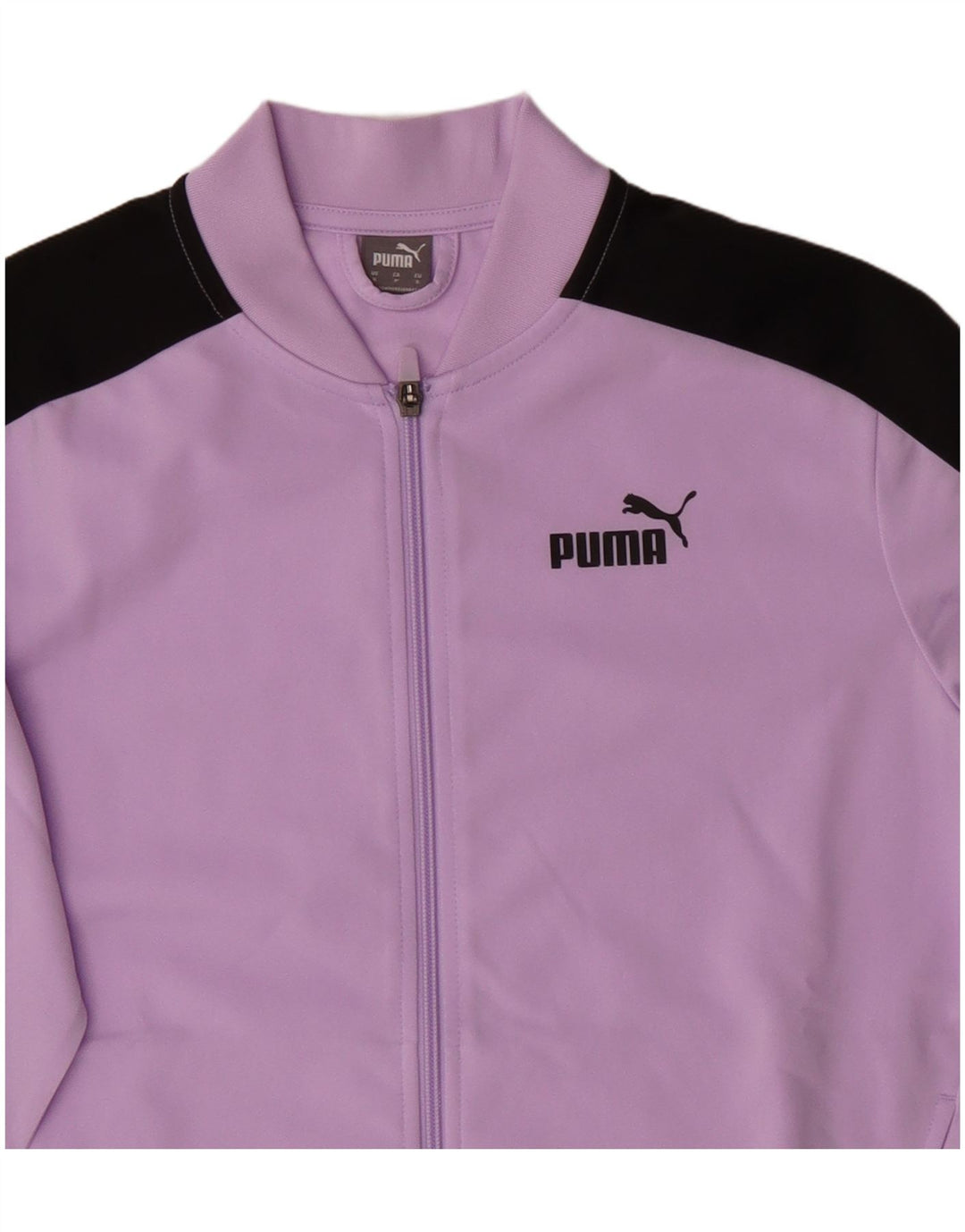 Puma Veste de survêtement surdimensionnée pour femme UK 10 Small Violet Colourblock