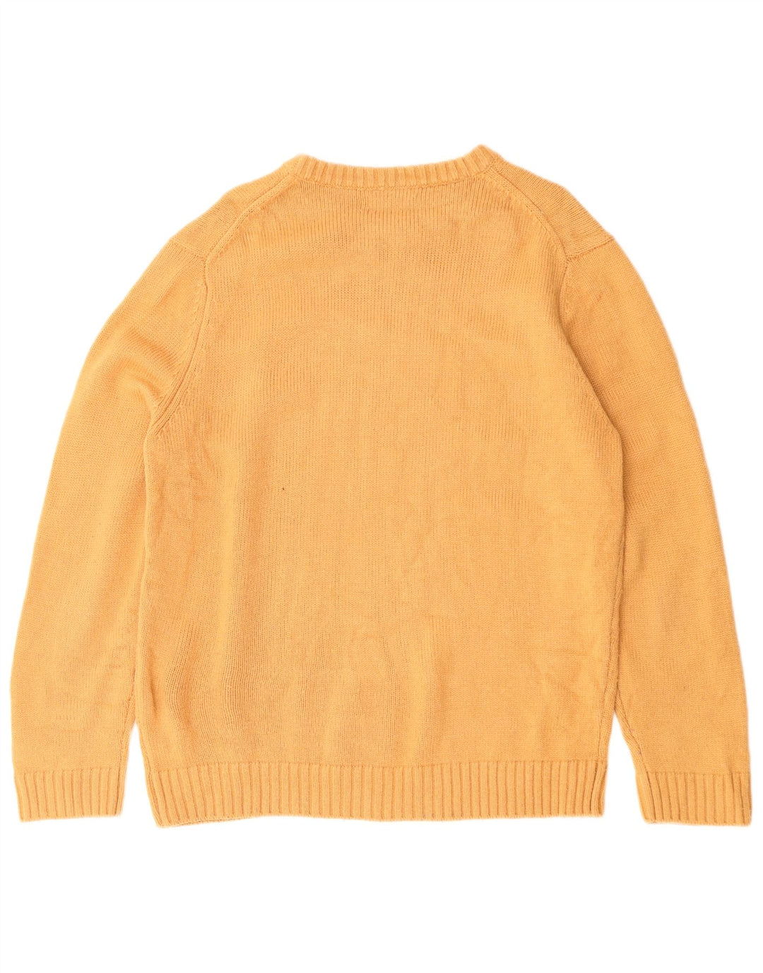 Zara Pull Col Ras Du Cou Homme Jaune Moyen