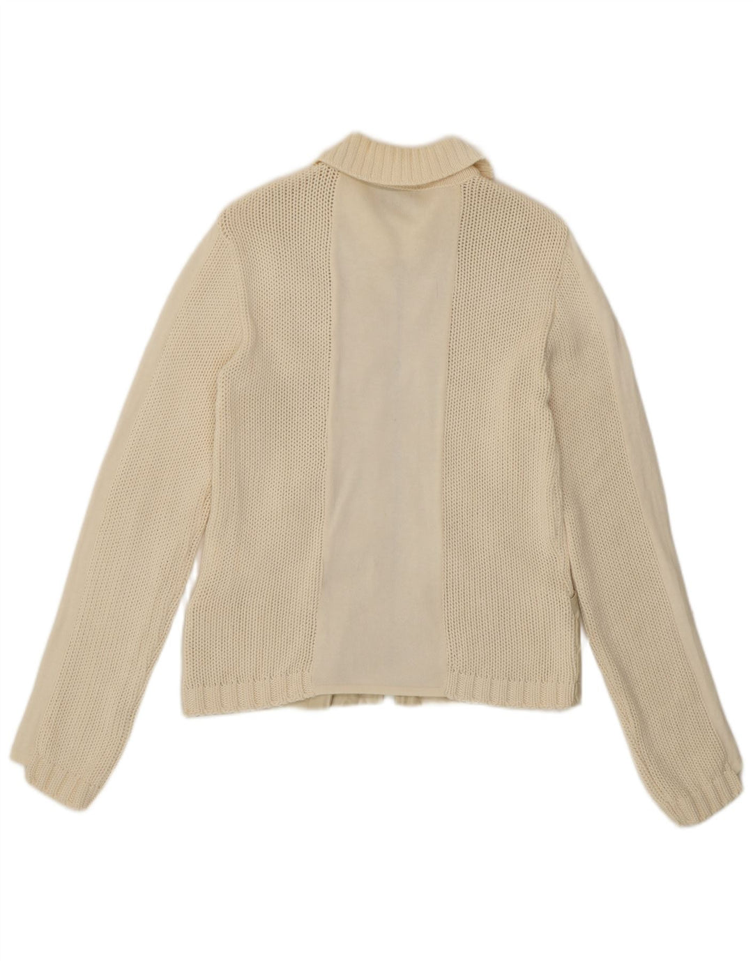 Pinko Cardigan pour femme UK 14 en coton blanc cassé moyen