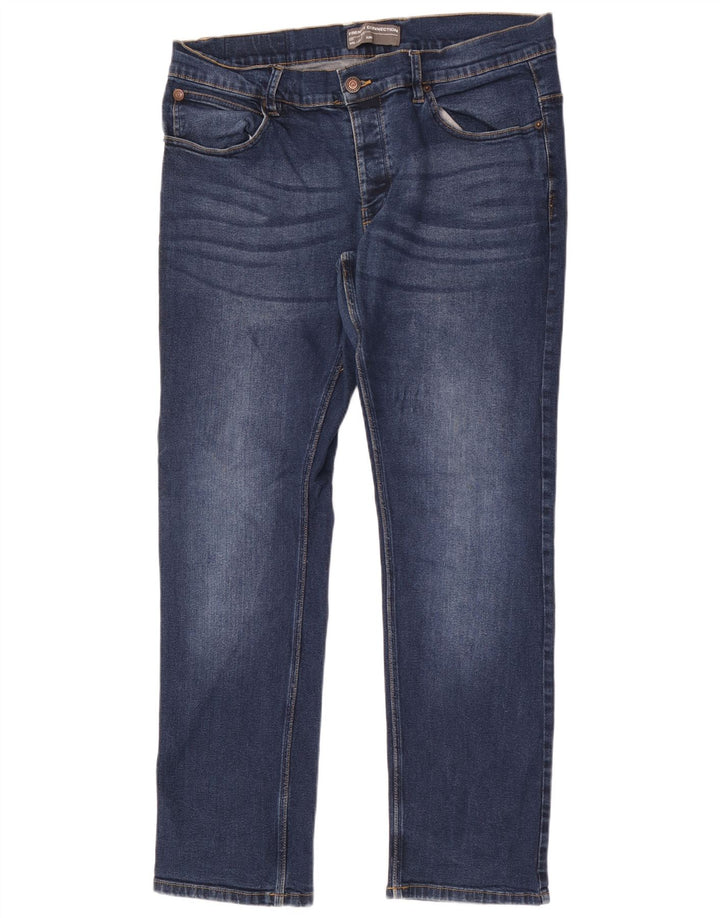 French Connection Jean Slim Homme W36 L32 Bleu Coton