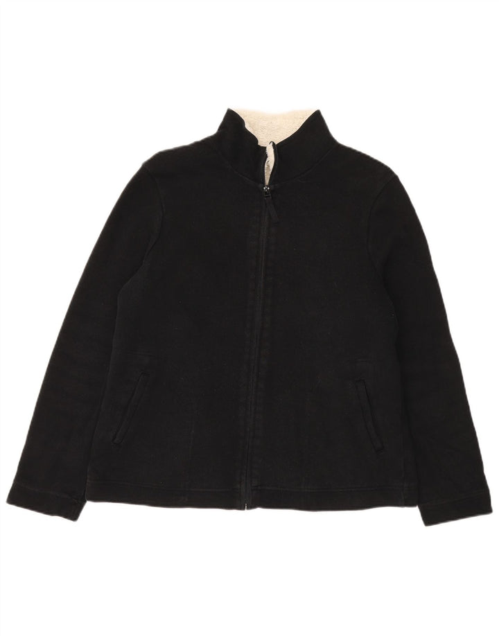 Marks & Spencer Veste de survêtement Sherpa pour femme UK 14 Large Noir