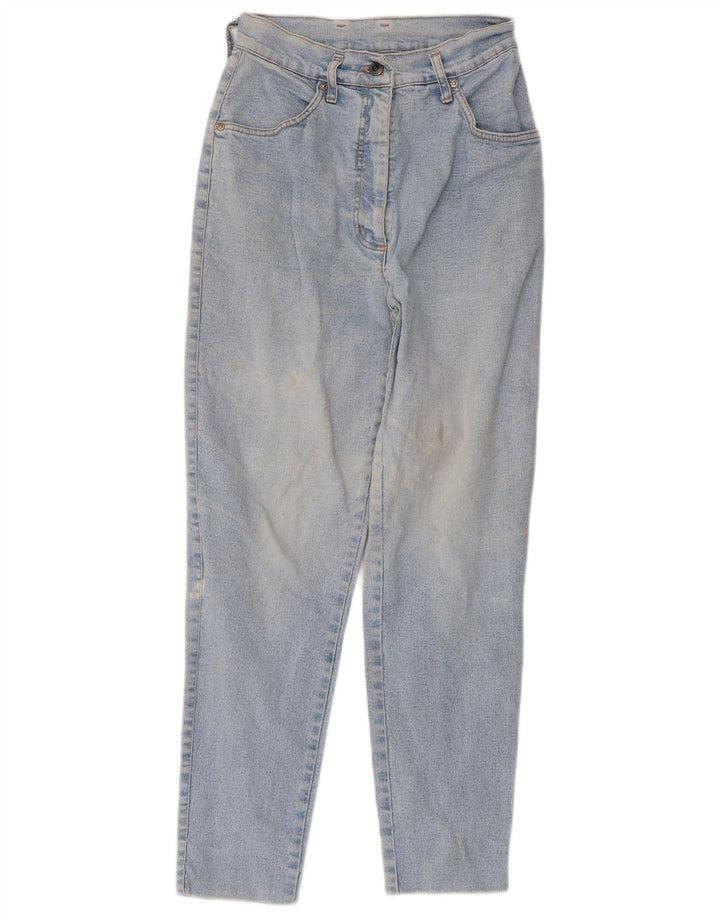 CAPOPERA Jean fuselé taille haute pour femme IT 44 Medium W26 L26 Bleu Coton