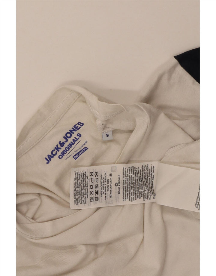 Jack & Jones T-Shirt Homme Petit Blanc Colorblock Coton