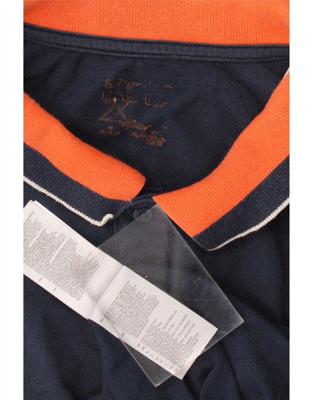 ADIDAS Polo Homme 2XL Bleu Marine Colorblock Coton