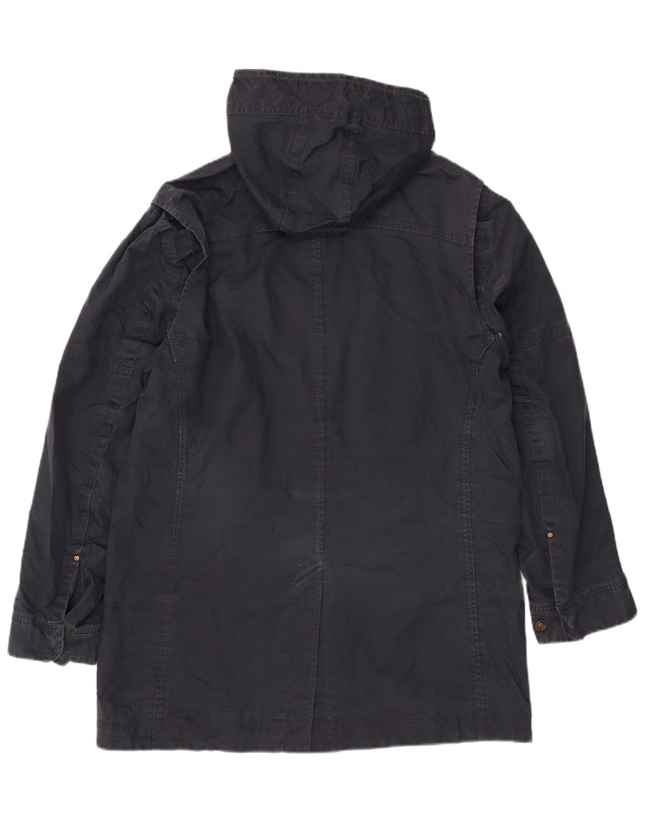 TIMBERLAND Veste Parka à capuche pour homme UK 40 Large Bleu Marine Coton