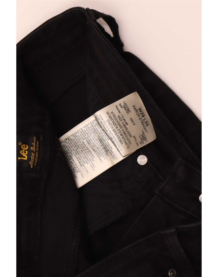 Lee Jean Droit Marion Femme W29 L28 Coton Noir