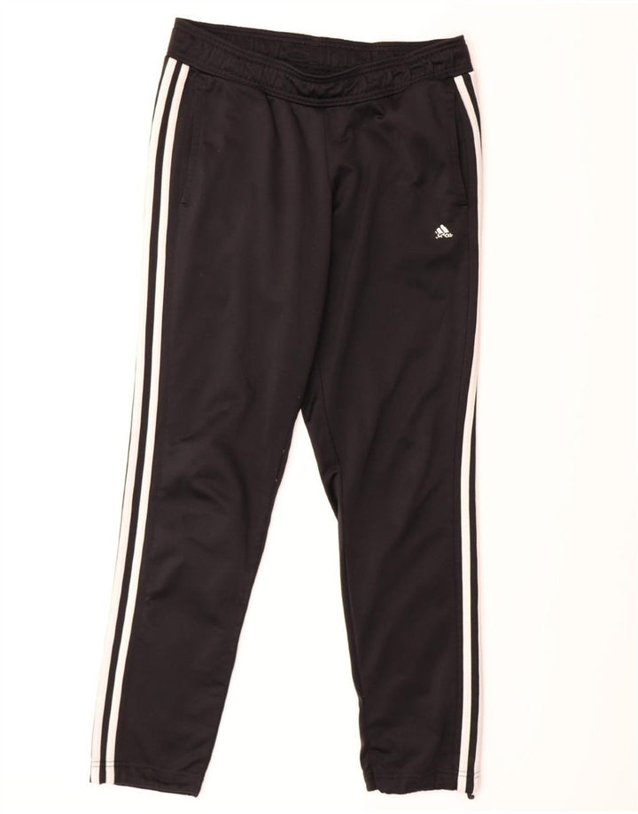 ADIDAS Womens Tracksuit Trousers UK 8/10 Small  Black Polyester Vintage Adidas and Second-Hand Adidas from Messina Hembry 