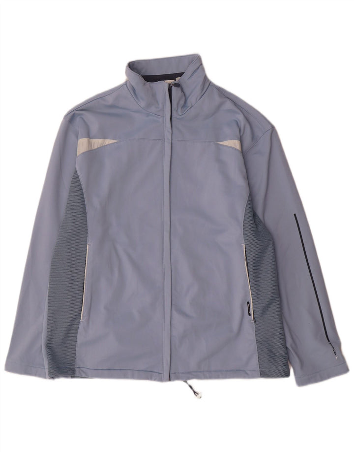 Diadora Veste de survêtement surdimensionnée pour femme UK 16 Large Bleu Colorblock