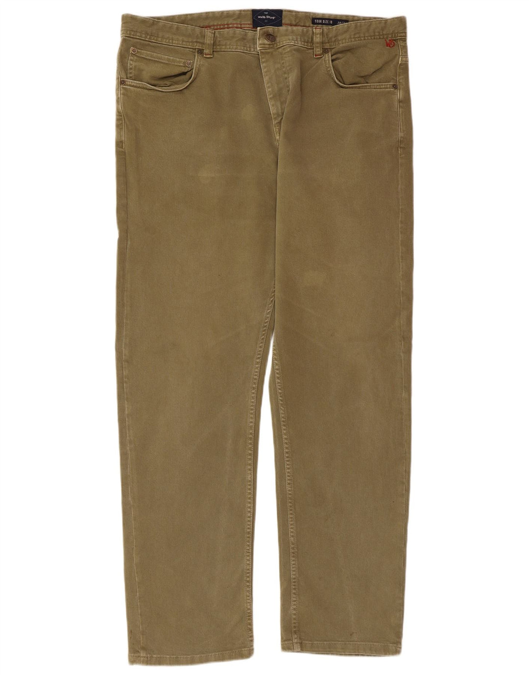 WHITE STUFF Jean droit homme W38 L32 Kaki Coton