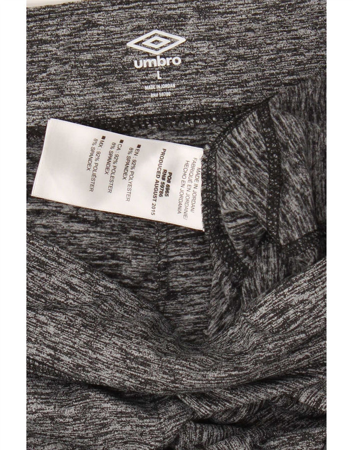 Umbro Leggings Femme UK 46 Large Gris Moucheté Polyester