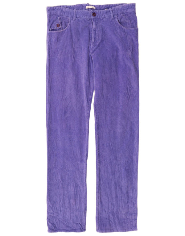 GF Ferre Pantalon Ittierre Velours Côtelé IT 48 Medium W34 L33 Violet