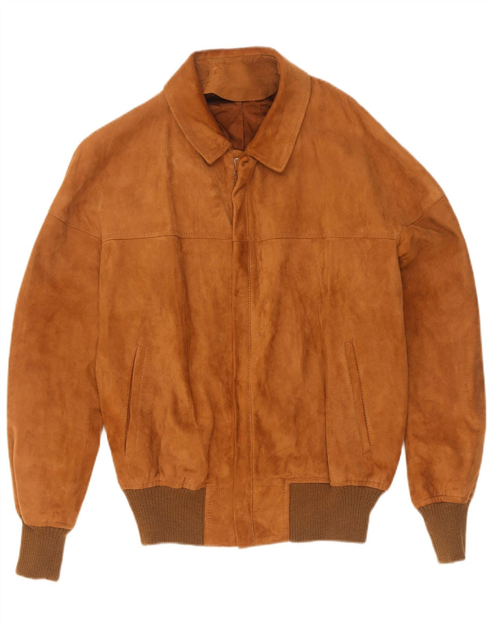 Maren Veste Bomber En Daim Homme IT 50 Grand Cuir Beige