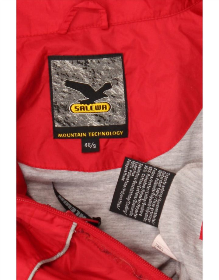 SALEWA Veste Coupe-Vent à Capuche Homme IT 46 Petit Rouge Polyamide