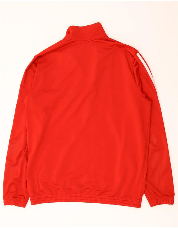 Adidas Veste de survêtement pour homme Large Rouge Colorblock Polyester