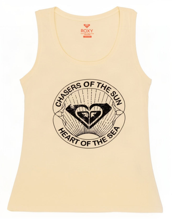 Roxy Débardeur graphique pour femme UK 10 Small Off White