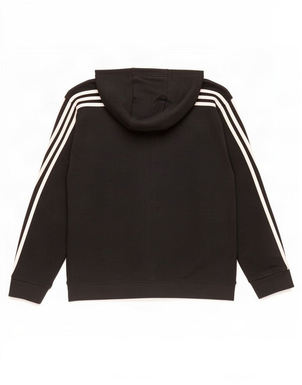 Adidas Pull à capuche zippé garçon 14-15 ans Noir Coton