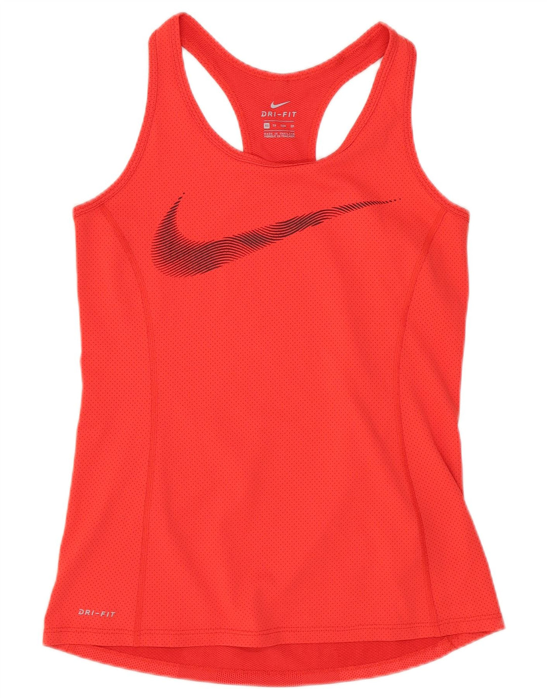 Nike Womens Dri Fit Graphic Débardeur UK 6 XS Rouge Polyester