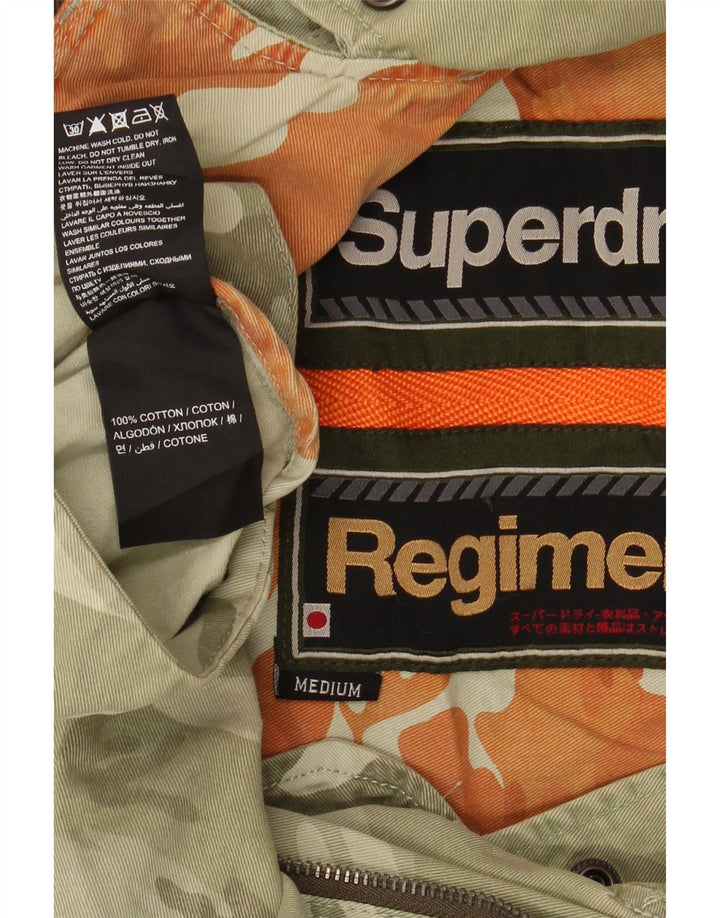 Superdry Veste militaire surdimensionnée à manches 3/4 pour femme UK 14 Kaki moyen