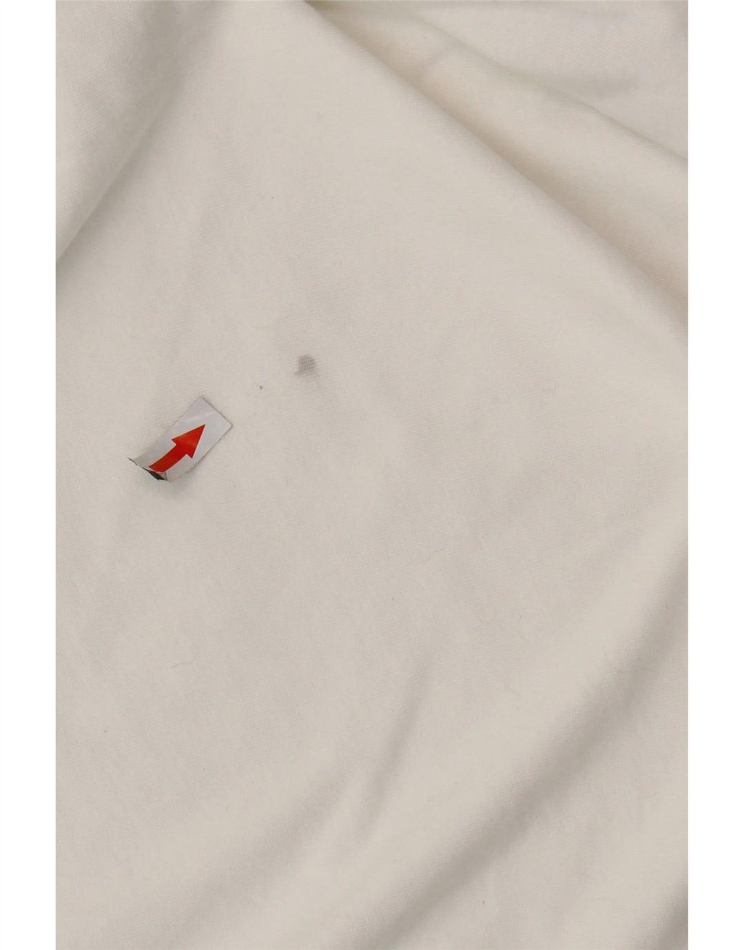 ADIDAS T-shirt surdimensionné pour femme UK 8 Petit coton blanc