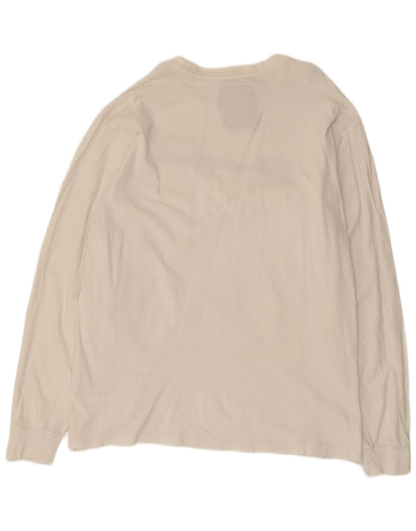 Champion Haut graphique à manches longues pour homme en coton blanc 2XL