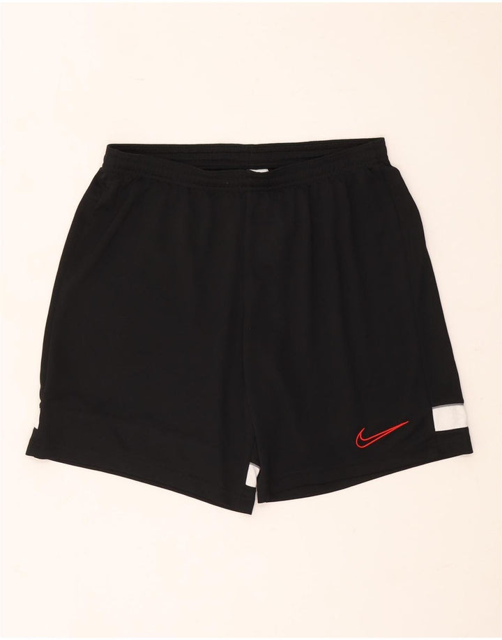 Nike Short de sport Dri Fit pour homme en polyester color block noir moyen
