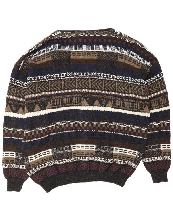 ALLISON WINGATE Pull Cardigan Homme IT 56 2XL Multicolore Fair Isle