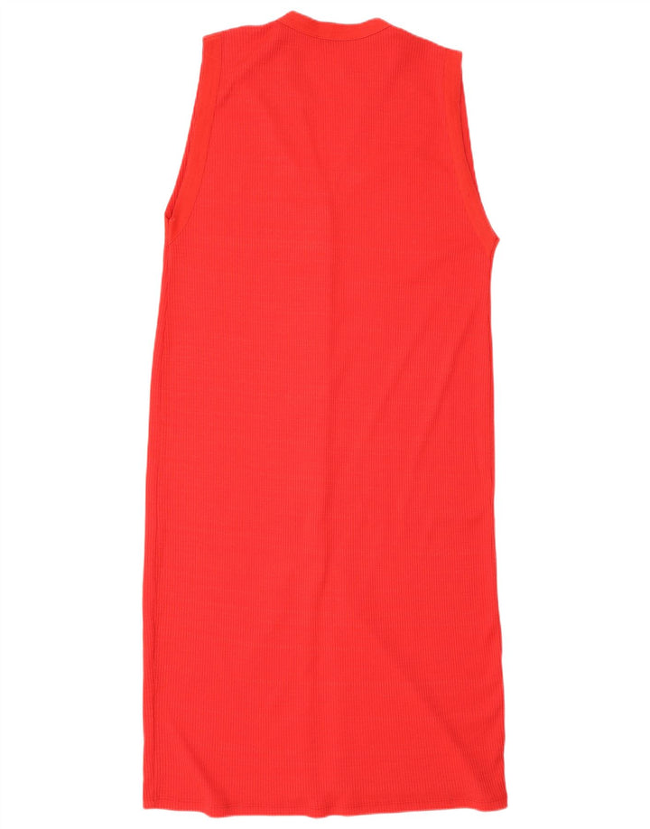 Zara Robe longue sans manches pour femme UK 44 Rouge moyen