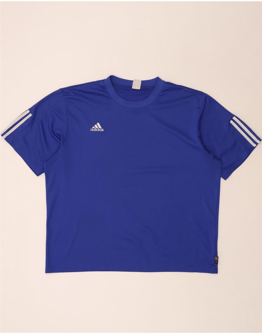 ADIDAS Hommes Climalite T-Shirt Haut 2XL Bleu Polyester