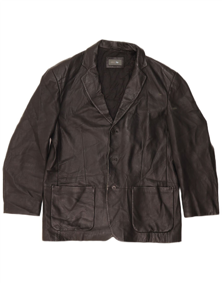 Marks & Spencer Veste blazer à 3 boutons pour homme UK 40 Large Noir