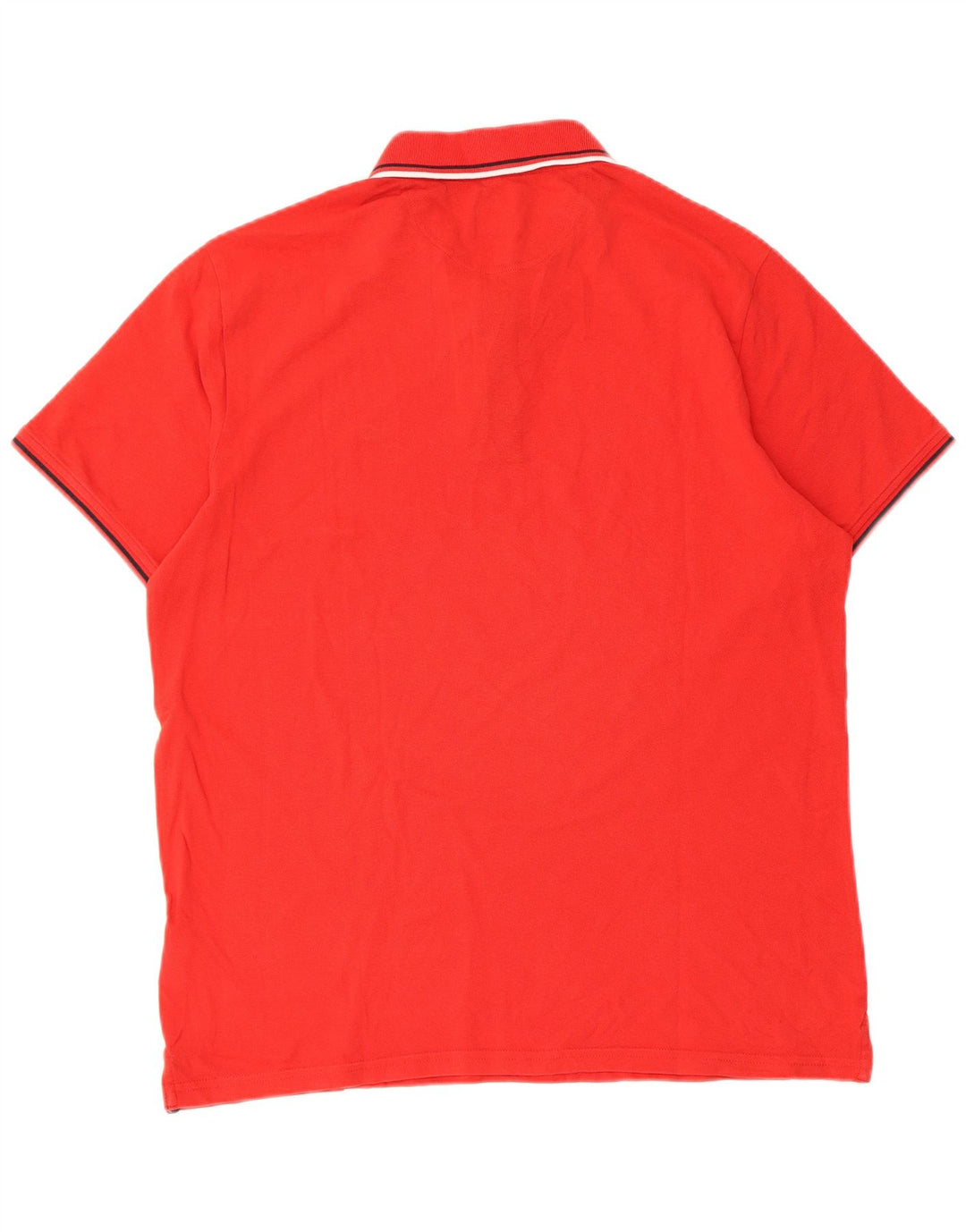 Champion Polo Homme Grand Coton Rayé Rouge