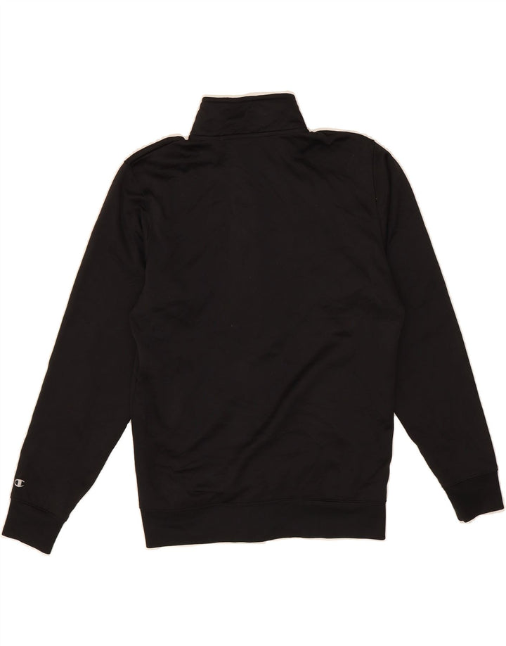 CHAMPION Mens Tracksuit Top Jacket Small Black Polyester Vintage Champion and Second-Hand Champion from Messina Hembry 