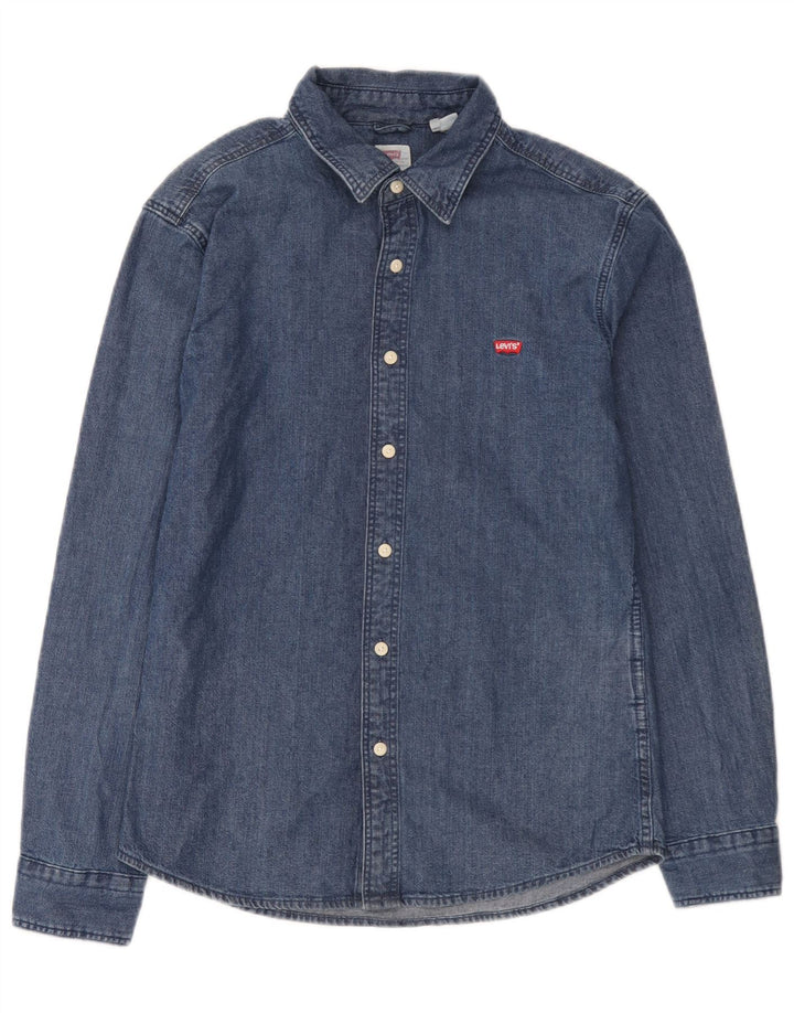 Levi's Chemise en Jean Slim Fit Homme Bleu Moyen Coton