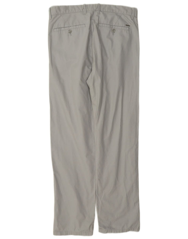 Calvin Klein Pantalon Chino Droit Homme W31 L32 Gris Coton