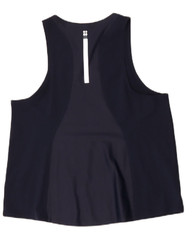 Sweaty Betty Débardeur Femme UK 14 Large Bleu Marine Polyamide
