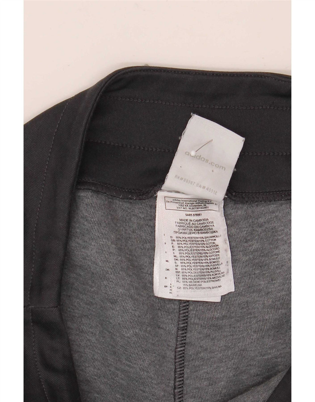 Adidas Pantalon de survêtement graphique pour femme UK 12 Medium Noir Polyester