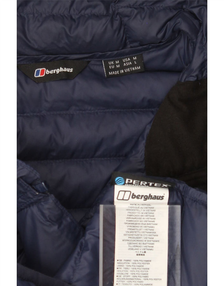 BERGHAUS Veste matelassée à capuche pour homme UK 38 Bleu marine moyen