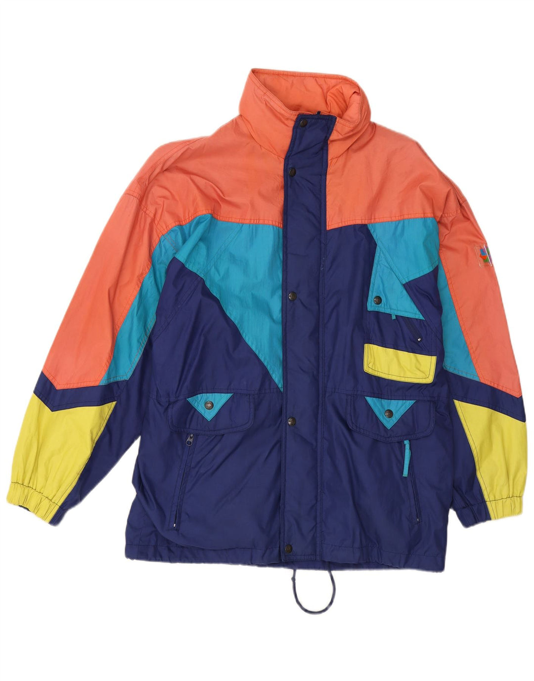Brugi Veste de ski à capuche pour homme UK 36 Small Multicolore Colourblock