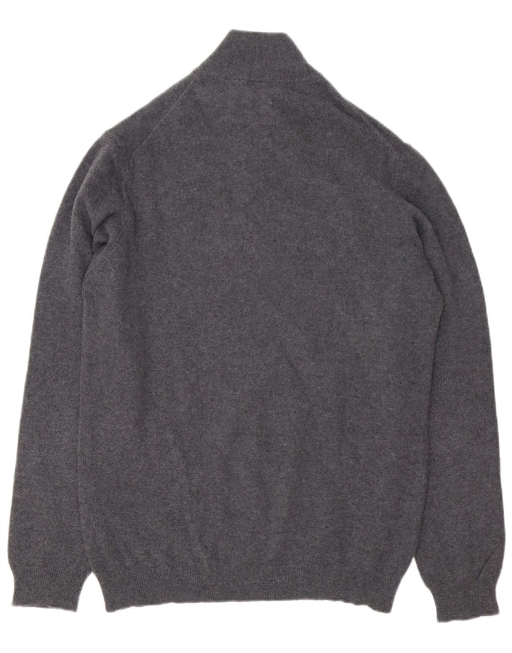 Timberland Pull à col zippé pour homme en laine mérinos grise